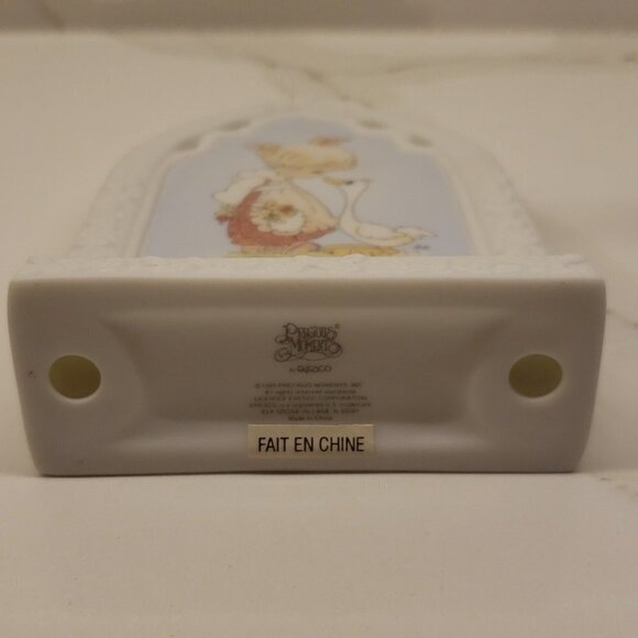 Vintage ENESCO Precious Moments 'Make a Joyful Noise' plaque 5.25" x 3.25" - Picture 6 of 6